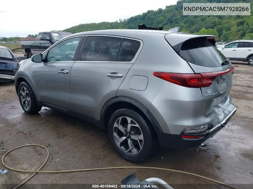 2021 Kia Sportage Lx VIN: KNDPMCAC5M7928266 Lot: 40109402