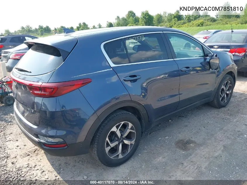 KNDPMCAC0M7851810 2021 Kia Sportage Lx