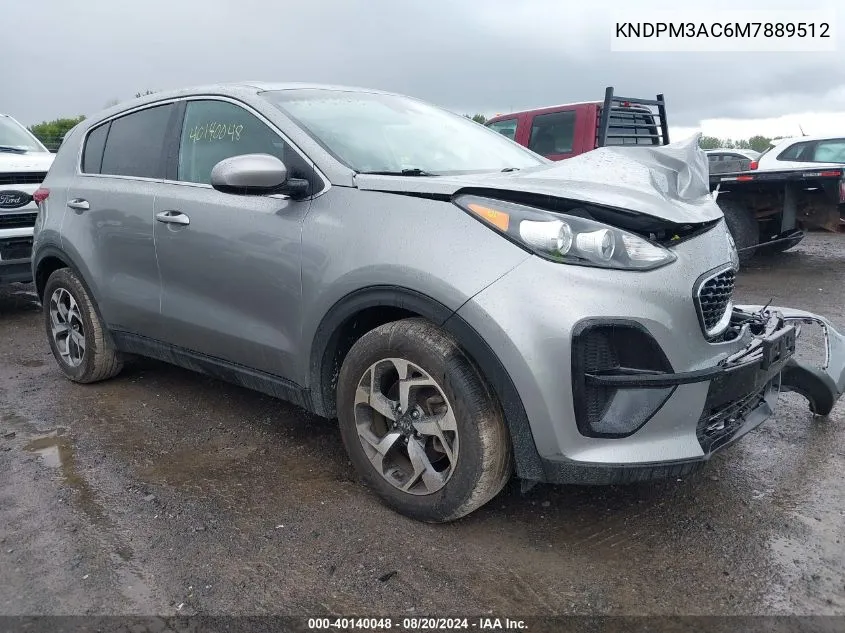 2021 Kia Sportage Lx VIN: KNDPM3AC6M7889512 Lot: 40140048