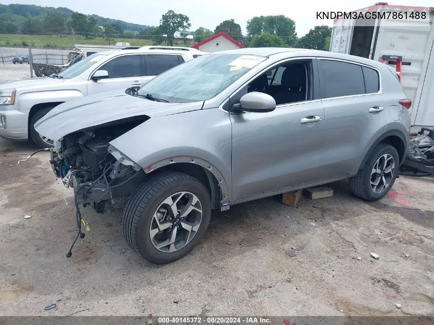 2021 Kia Sportage Lx VIN: KNDPM3AC5M7861488 Lot: 40145372