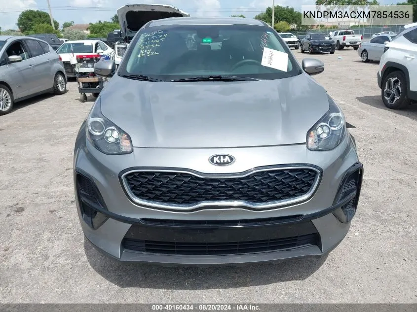 2021 Kia Sportage Lx VIN: KNDPM3ACXM7854536 Lot: 40160434