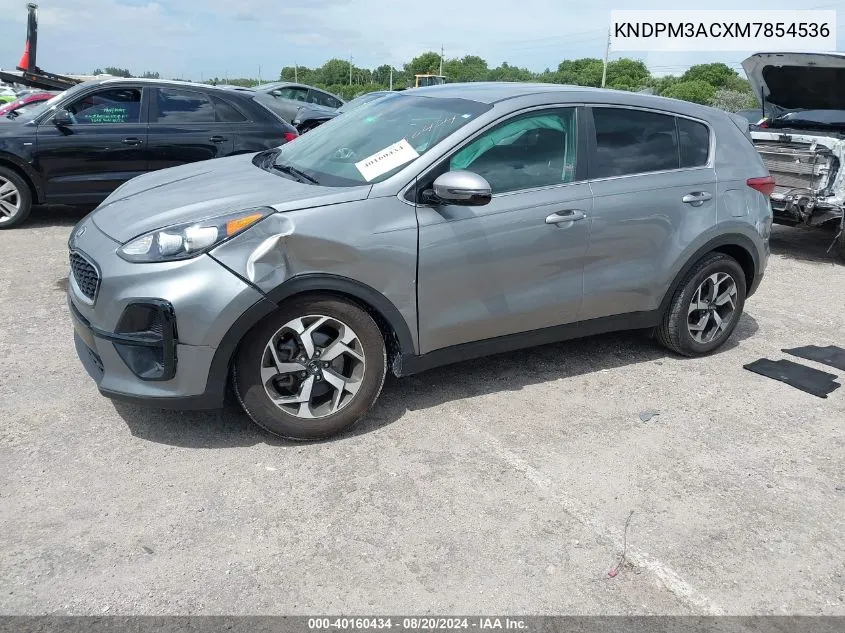 2021 Kia Sportage Lx VIN: KNDPM3ACXM7854536 Lot: 40160434