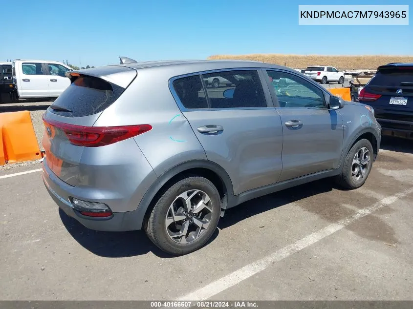 2021 Kia Sportage Lx VIN: KNDPMCAC7M7943965 Lot: 40166607