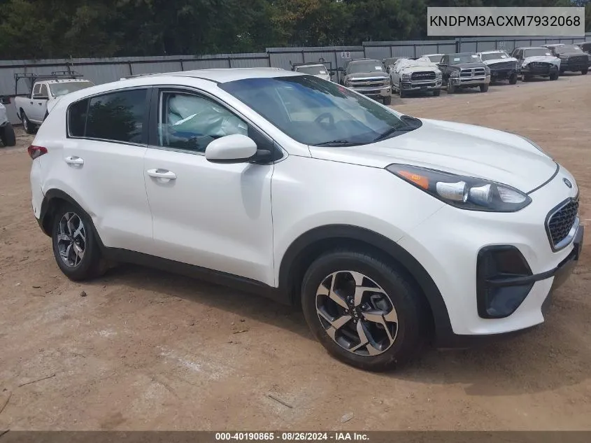 2021 Kia Sportage Lx VIN: KNDPM3ACXM7932068 Lot: 40190865