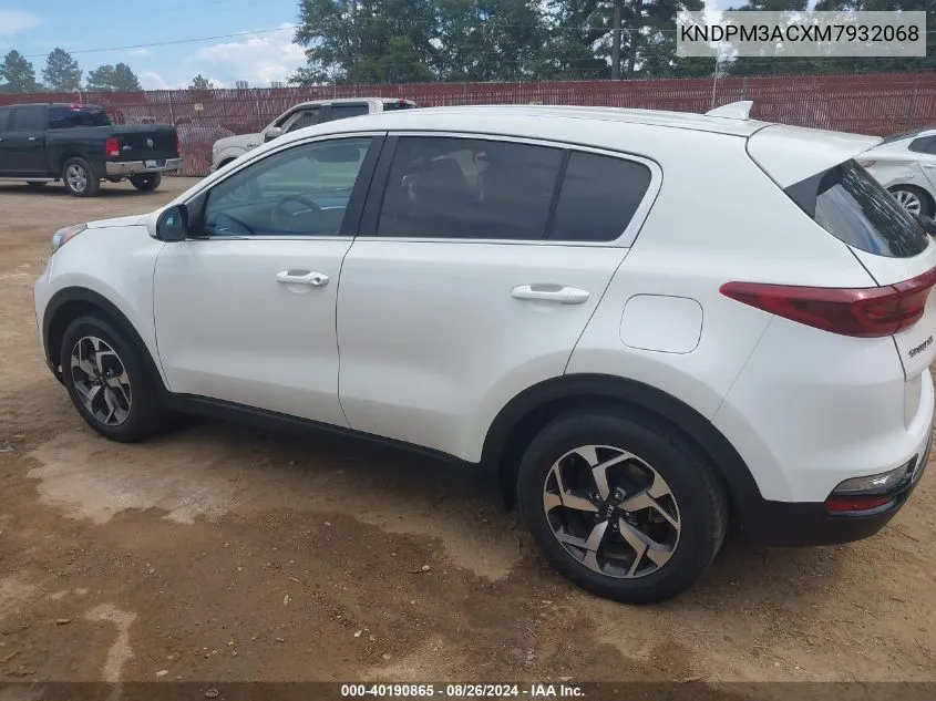 2021 Kia Sportage Lx VIN: KNDPM3ACXM7932068 Lot: 40190865