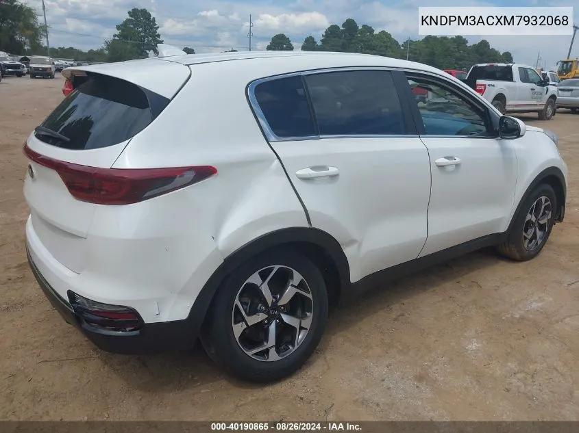 2021 Kia Sportage Lx VIN: KNDPM3ACXM7932068 Lot: 40190865