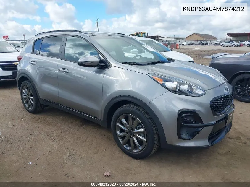 KNDP63AC4M7874212 2021 Kia Sportage S