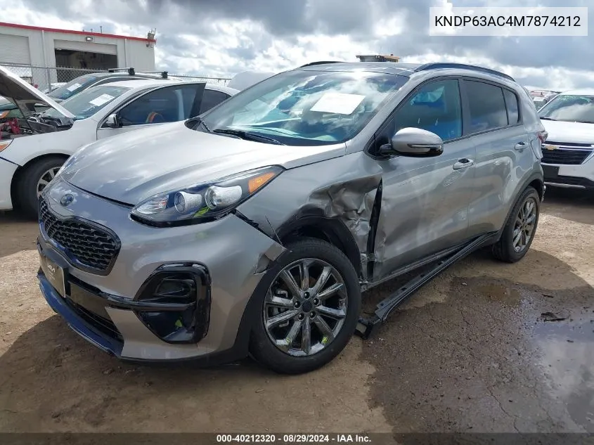 2021 Kia Sportage S VIN: KNDP63AC4M7874212 Lot: 40212320