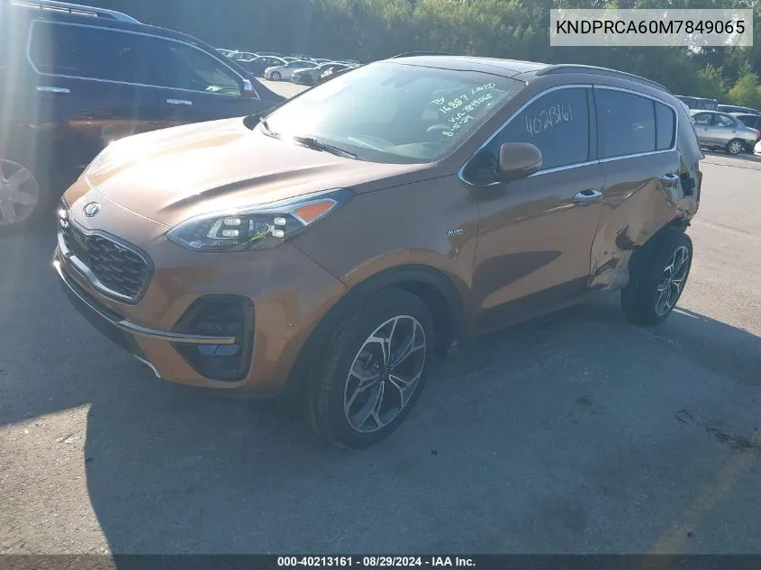 2021 Kia Sportage Sx Turbo VIN: KNDPRCA60M7849065 Lot: 40213161