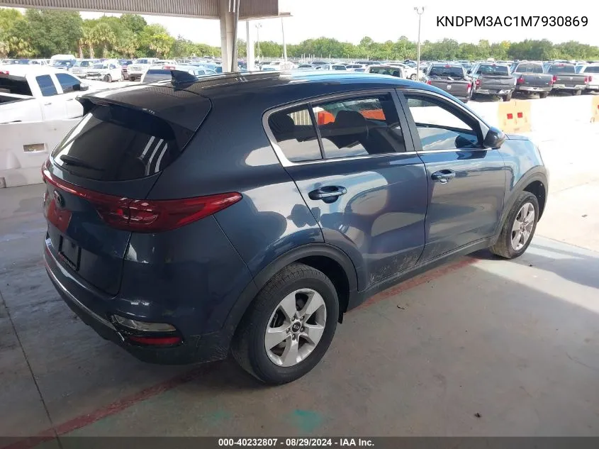 KNDPM3AC1M7930869 2021 Kia Sportage Lx