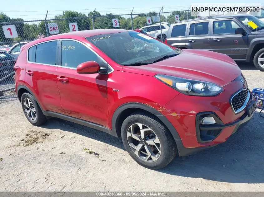 KNDPMCAC8M7868600 2021 Kia Sportage Lx