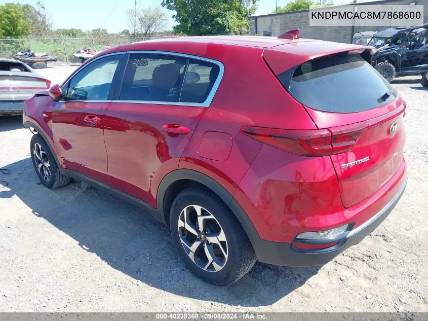 KNDPMCAC8M7868600 2021 Kia Sportage Lx