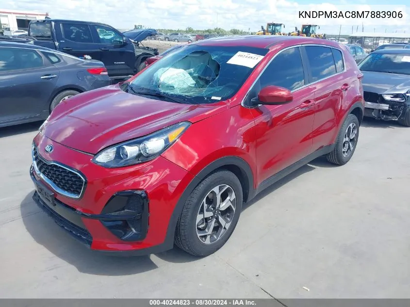 2021 Kia Sportage Lx VIN: KNDPM3AC8M7883906 Lot: 40244823