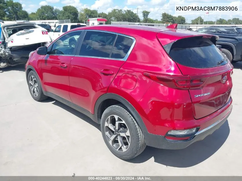 2021 Kia Sportage Lx VIN: KNDPM3AC8M7883906 Lot: 40244823