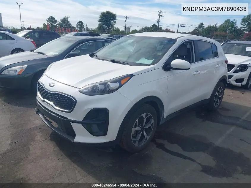 2021 Kia Sportage Lx VIN: KNDPM3AC3M7890438 Lot: 40246554