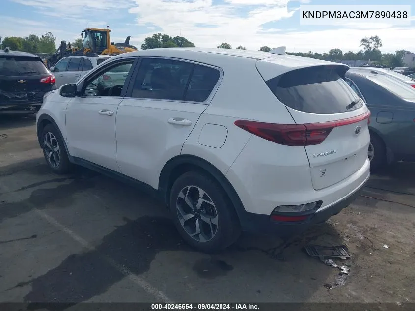 KNDPM3AC3M7890438 2021 Kia Sportage Lx