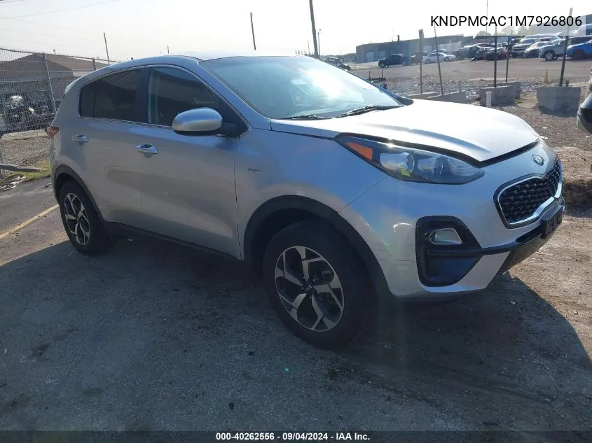 KNDPMCAC1M7926806 2021 Kia Sportage Lx