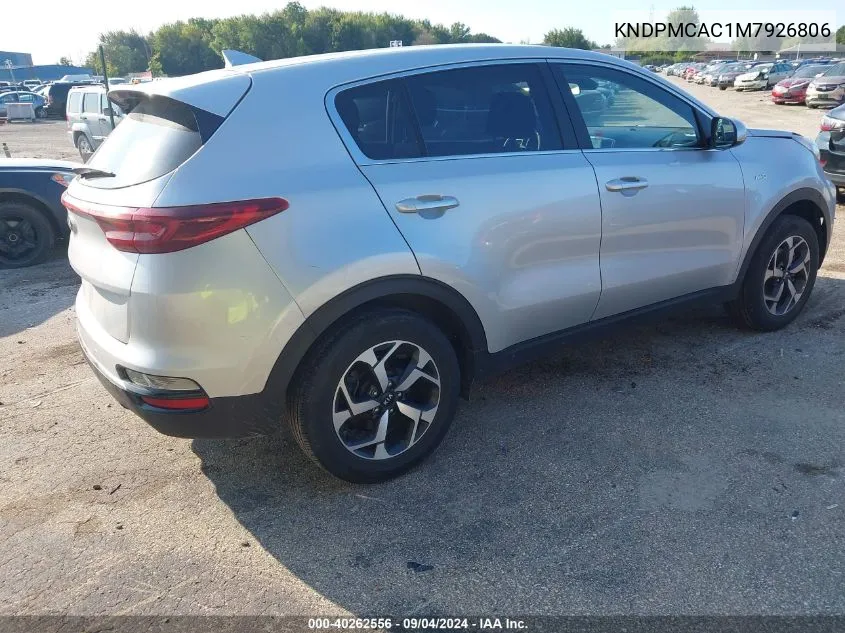 KNDPMCAC1M7926806 2021 Kia Sportage Lx