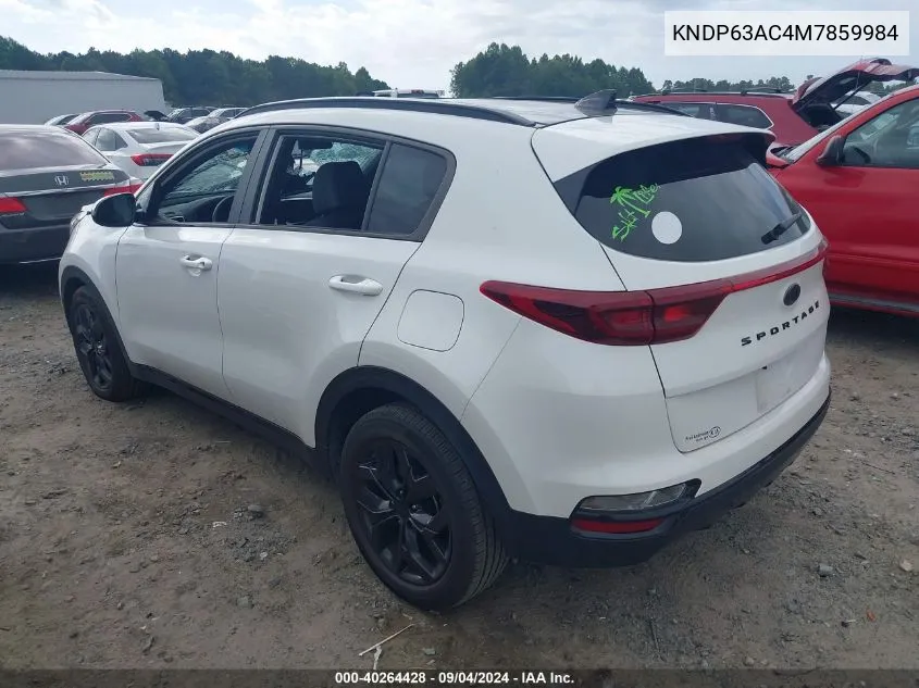 2021 Kia Sportage S VIN: KNDP63AC4M7859984 Lot: 40264428