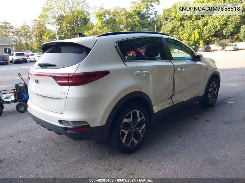 KNDPNCAC0M7858818 2021 Kia Sportage Ex