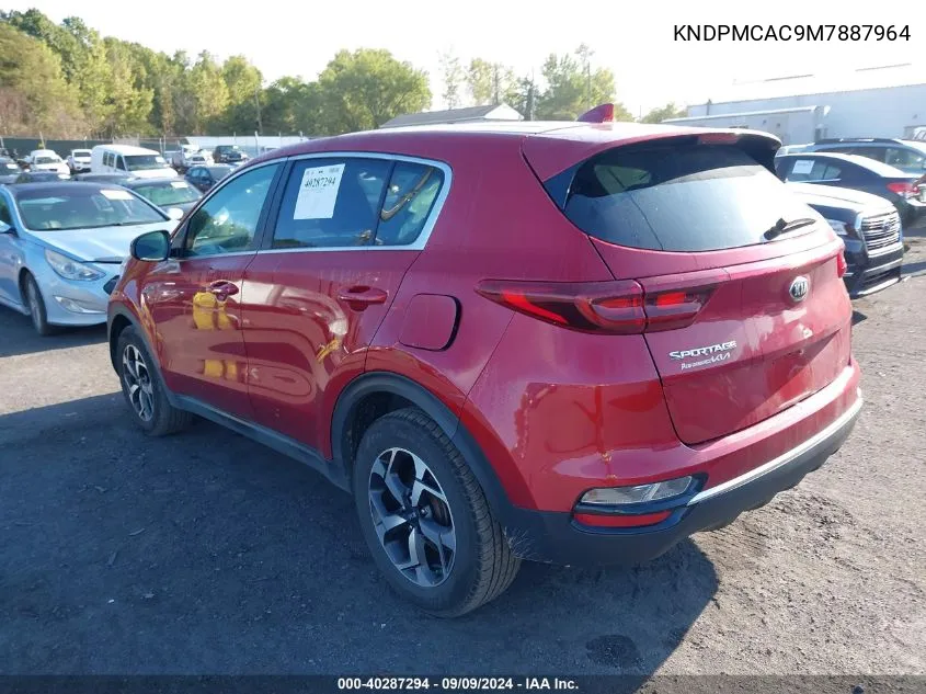 2021 Kia Sportage Lx VIN: KNDPMCAC9M7887964 Lot: 40287294