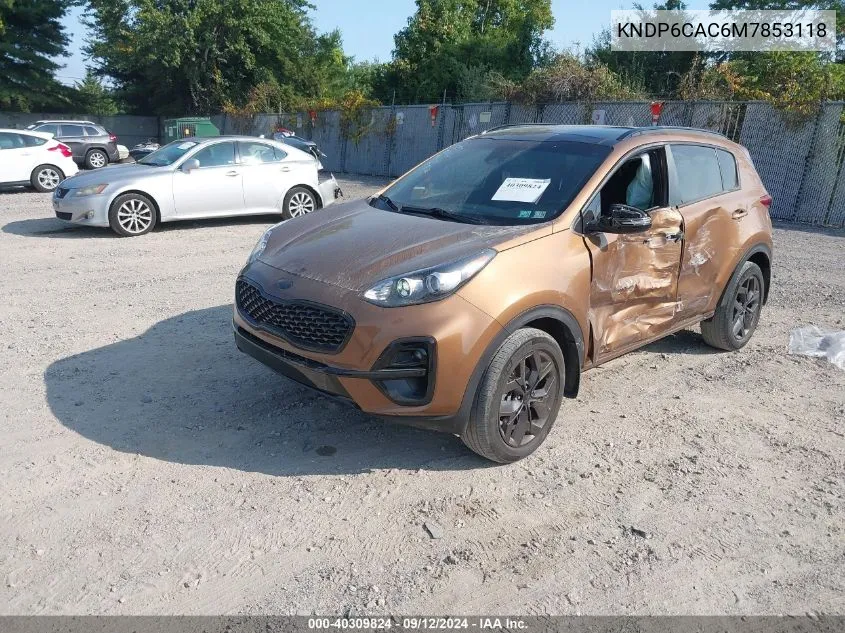 2021 Kia Sportage S VIN: KNDP6CAC6M7853118 Lot: 40309824