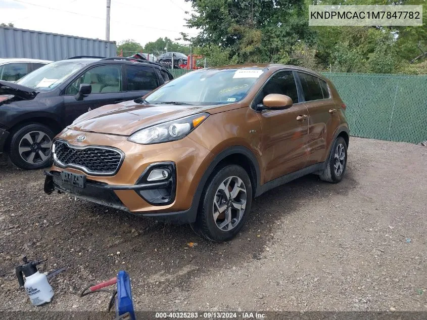 2021 Kia Sportage Lx VIN: KNDPMCAC1M7847782 Lot: 40325283