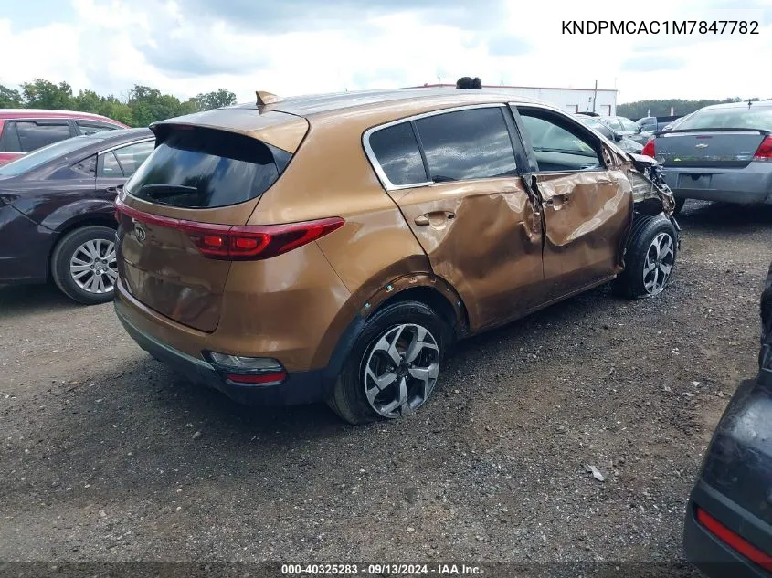 2021 Kia Sportage Lx VIN: KNDPMCAC1M7847782 Lot: 40325283