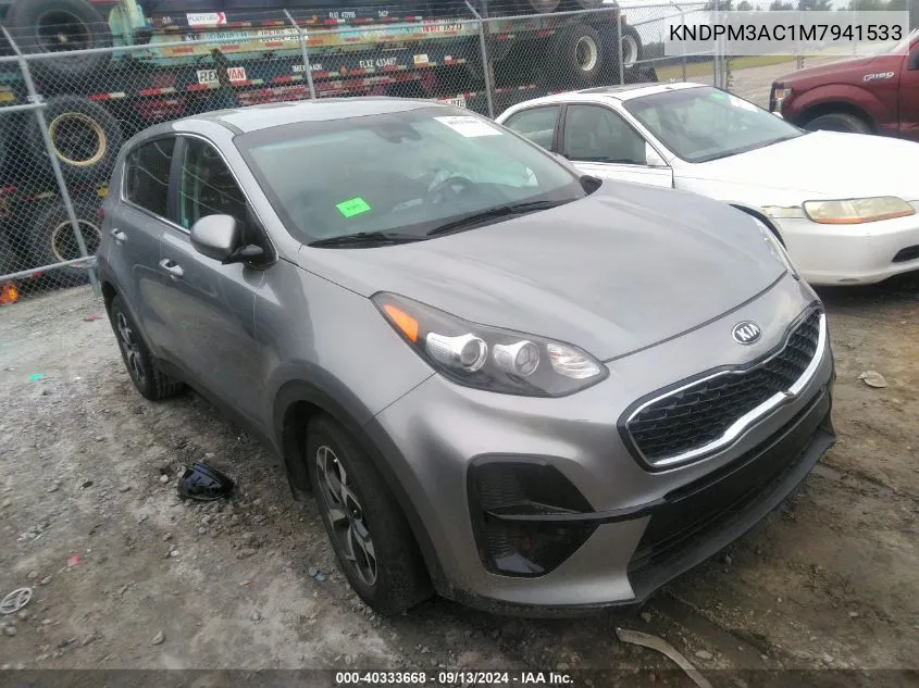 KNDPM3AC1M7941533 2021 Kia Sportage Lx