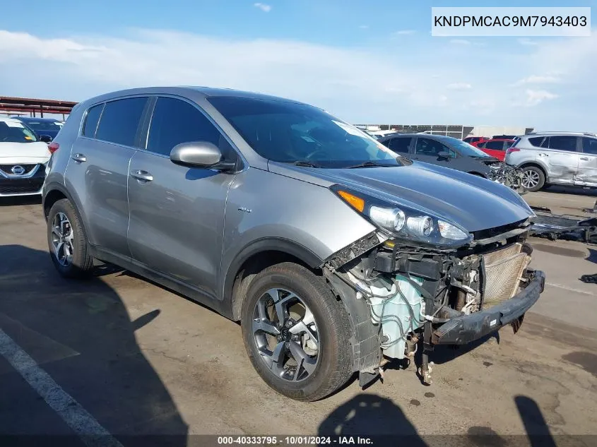 2021 Kia Sportage Lx VIN: KNDPMCAC9M7943403 Lot: 40333795