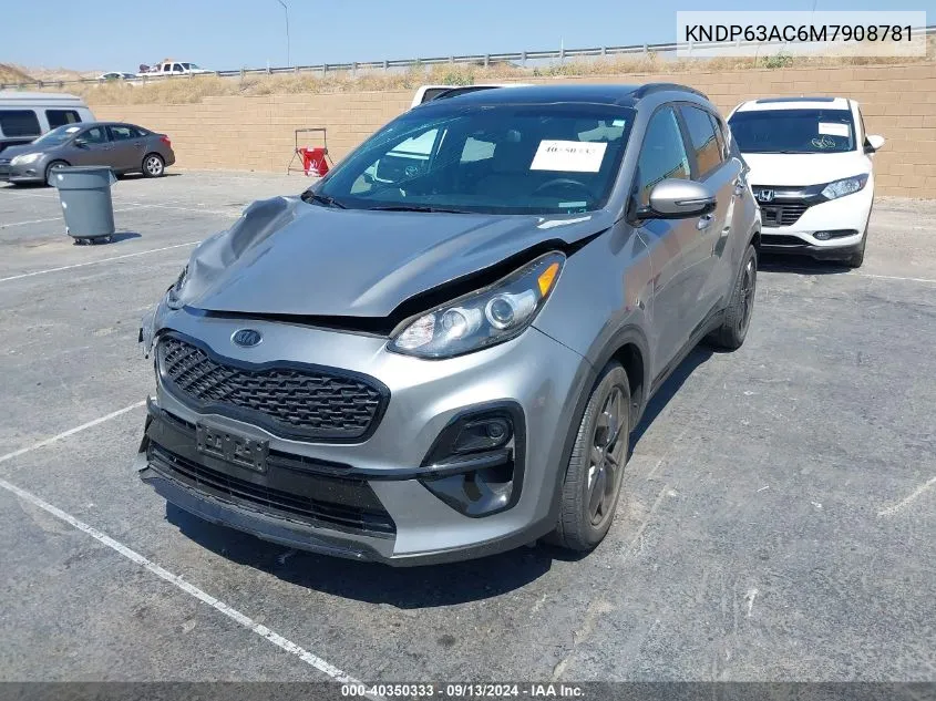 2021 Kia Sportage S VIN: KNDP63AC6M7908781 Lot: 40350333