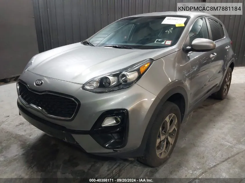 2021 Kia Sportage Lx VIN: KNDPMCAC8M7881184 Lot: 40358171