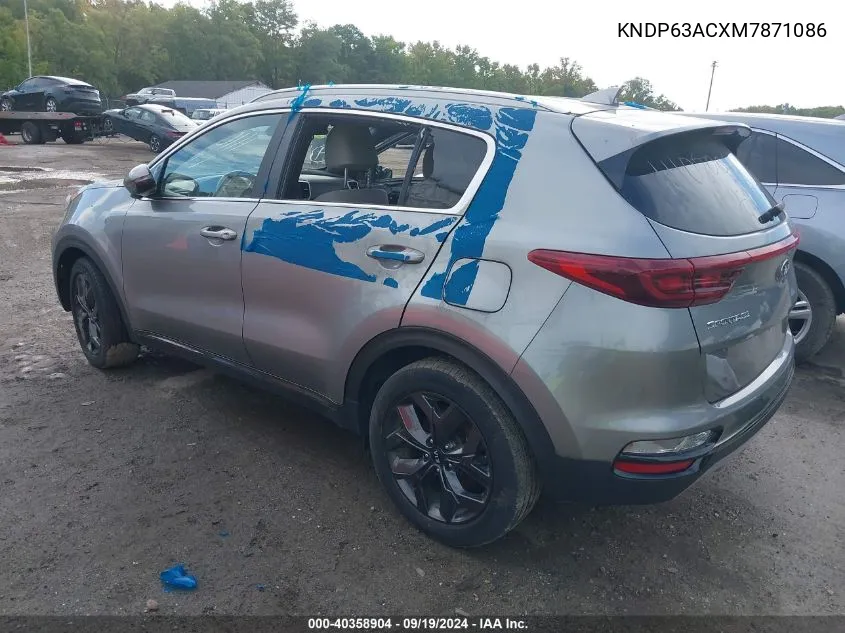 2021 Kia Sportage S VIN: KNDP63ACXM7871086 Lot: 40358904