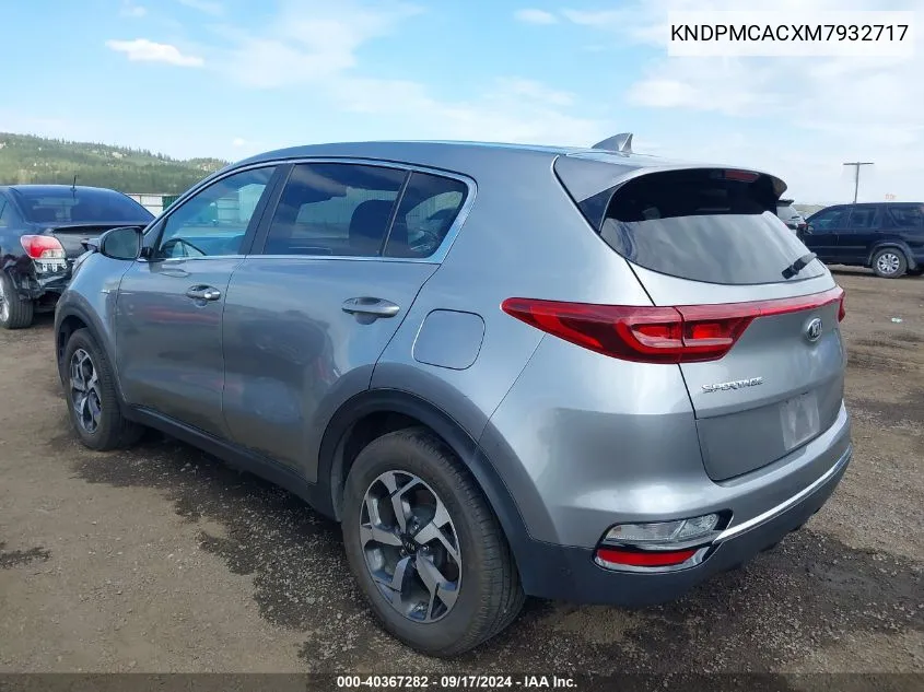 2021 Kia Sportage Lx VIN: KNDPMCACXM7932717 Lot: 40367282