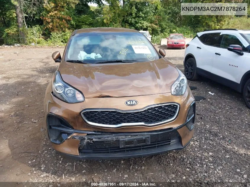 2021 Kia Sportage Lx VIN: KNDPM3AC2M7878264 Lot: 40367951