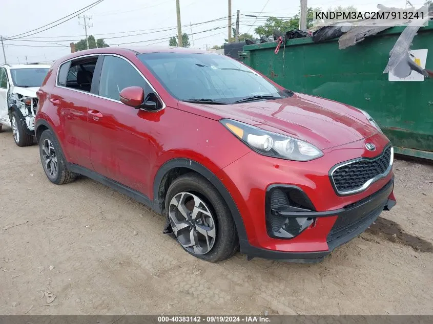 2021 Kia Sportage Lx VIN: KNDPM3AC2M7913241 Lot: 40383142