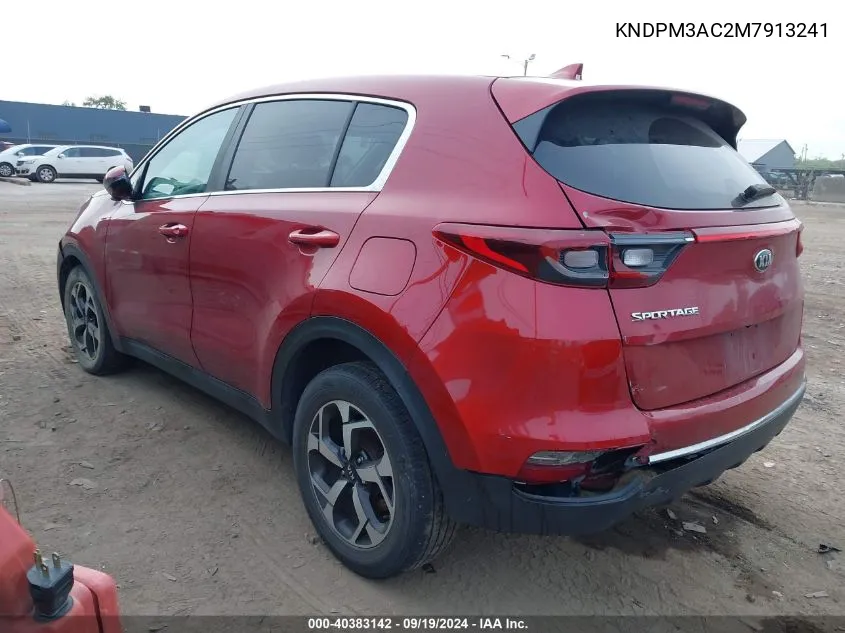 2021 Kia Sportage Lx VIN: KNDPM3AC2M7913241 Lot: 40383142