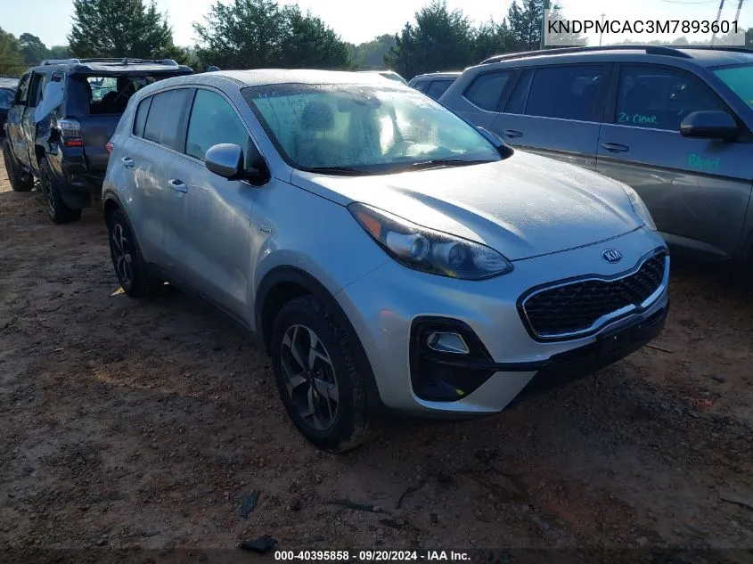 2021 Kia Sportage Lx VIN: KNDPMCAC3M7893601 Lot: 40395858