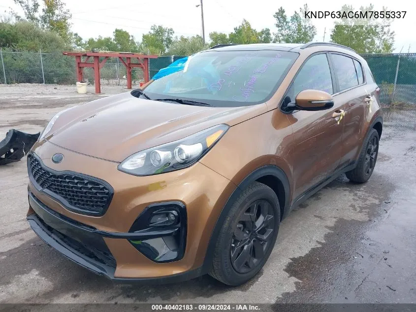 2021 Kia Sportage S VIN: KNDP63AC6M7855337 Lot: 40402183