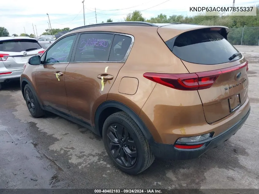 2021 Kia Sportage S VIN: KNDP63AC6M7855337 Lot: 40402183