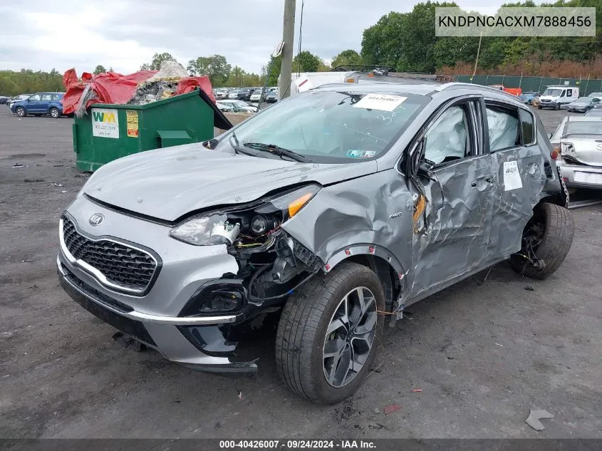 2021 Kia Sportage Ex VIN: KNDPNCACXM7888456 Lot: 40426007