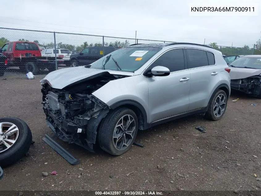 2021 Kia Sportage Sx Turbo VIN: KNDPR3A66M7900911 Lot: 40432597