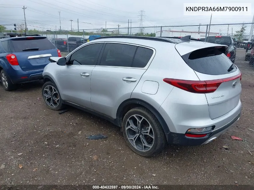 2021 Kia Sportage Sx Turbo VIN: KNDPR3A66M7900911 Lot: 40432597