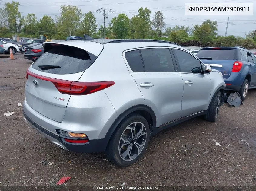 2021 Kia Sportage Sx Turbo VIN: KNDPR3A66M7900911 Lot: 40432597