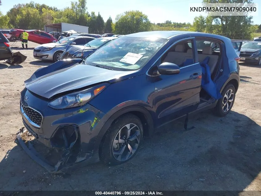 2021 Kia Sportage Lx VIN: KNDPM3AC5M7909040 Lot: 40440796