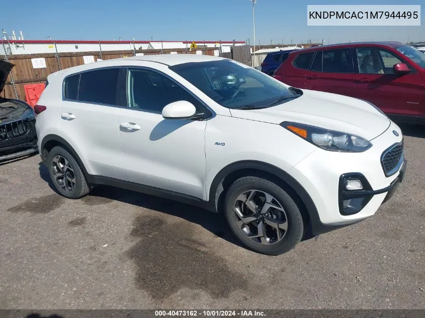 2021 Kia Sportage Lx VIN: KNDPMCAC1M7944495 Lot: 40473162