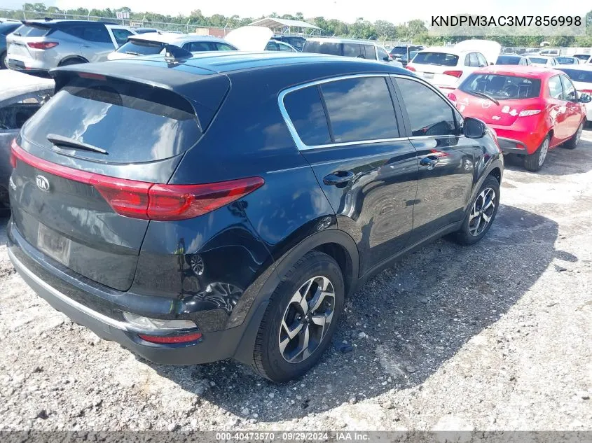 2021 Kia Sportage Lx VIN: KNDPM3AC3M7856998 Lot: 40473570