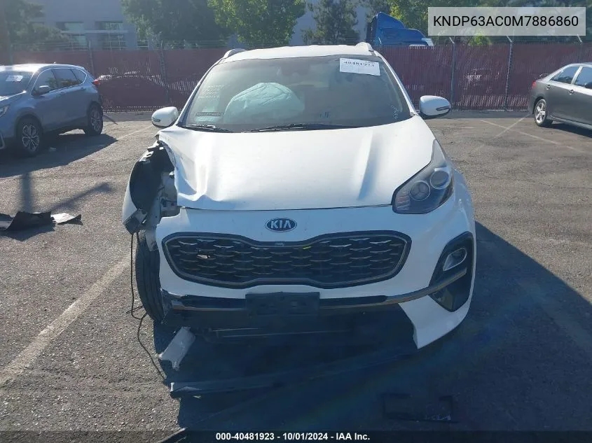 2021 Kia Sportage S VIN: KNDP63AC0M7886860 Lot: 40481923