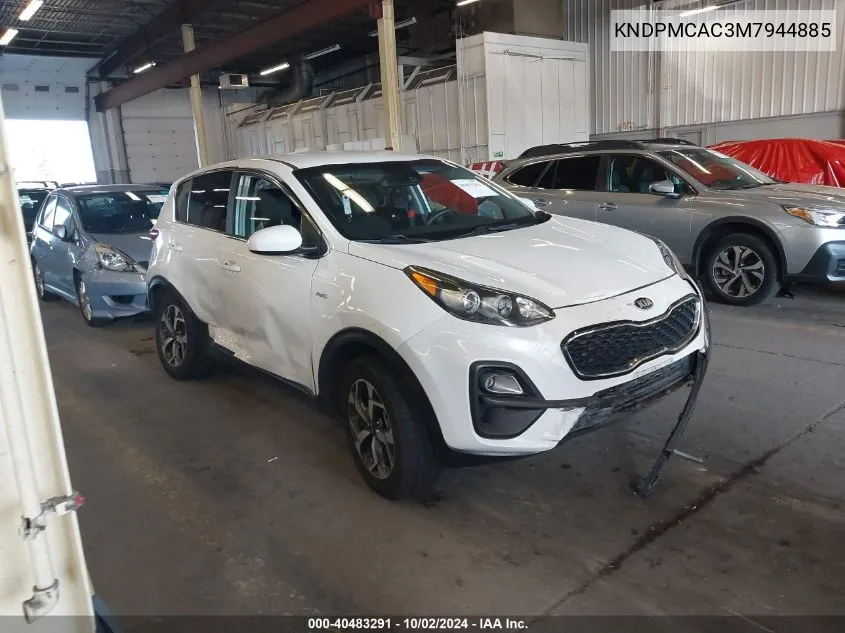 2021 Kia Sportage Lx VIN: KNDPMCAC3M7944885 Lot: 40483291