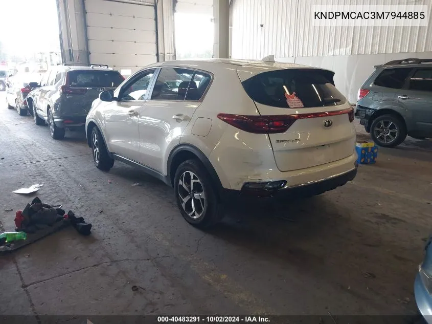 2021 Kia Sportage Lx VIN: KNDPMCAC3M7944885 Lot: 40483291